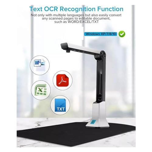 Escáner de documentos con cámara de 10 megapíxeles portátil para formatos A4 y A3 7