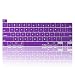 Kuzy - Purple Chevron Zig-Zag Keyboard Cover for MacBook Pro 13" 15" 17" (with or w/out Retina Display) iMac and MacBook Air 13" Silicone Skin - Purple