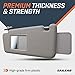SAILEAD Left Driver Side Sun Viso Replacement r Compatible with Toyota Tacoma 2005 2006 2007 2008 2009 2010 2011 2012 Visor Assembly Without Light 74320-04181-B1 (Grey)