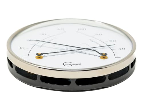 BARIGO 8862 thermo-hygromètre d'intérieur, acier inox thermolaqué noir – vue 4