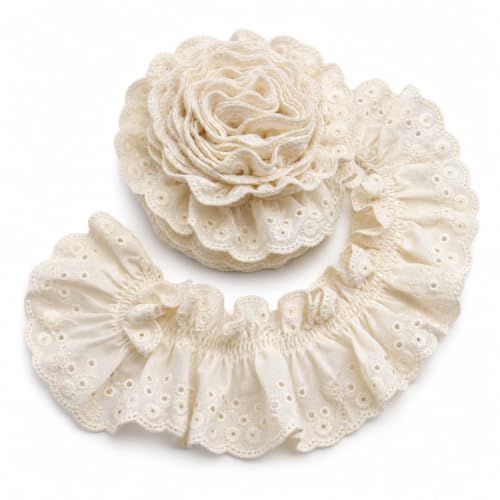 Ivory Lace Ruffle Sleeves