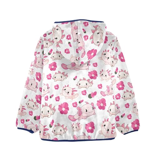 Cute Capybara Fruits Black Toddler Fleece Jacket Girl Boys Hooded Fleece Jacket Coat Warm Outwear Zip-up 3-10T,12