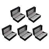 Material: Papier, Kunststoff Hellery 5 Stücke Männer Manschettenknopf Manschettenknopf Lagerung Geschenkbox Schmuck Vitrine 75x50x38mm