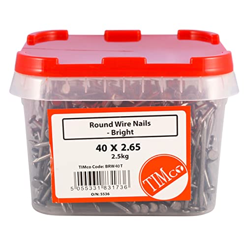 TIMCO Bright Round Wire Nails - 75 x 3.75-2.5kg