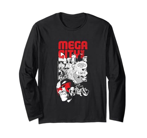Judge Dredd 2000 AD Comics Mega City One Long Sleeve T-Shirt