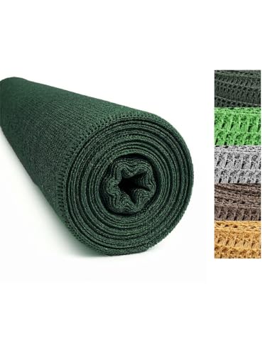 Jardin202 - Malla de Ocultación 120 g/m2 | Ocultación y Privacidad para su Terraza o Jardín | 1,50 x 10 Metros (Verde Oscuro)