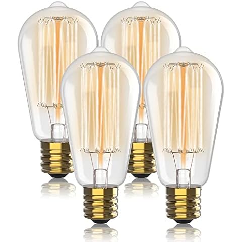 Vintage Edison Light Bulbs 60W (4 Pack) Cover