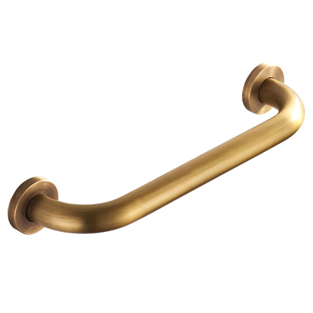 Maniglione del Bagno in Ottone Antico,Corrimano di Sicurezza della Toilette Montato A Parete Spazzolato per Anziani Portatori di Handicap in Gravidanza(Size:30cm,Color:Bronzo)