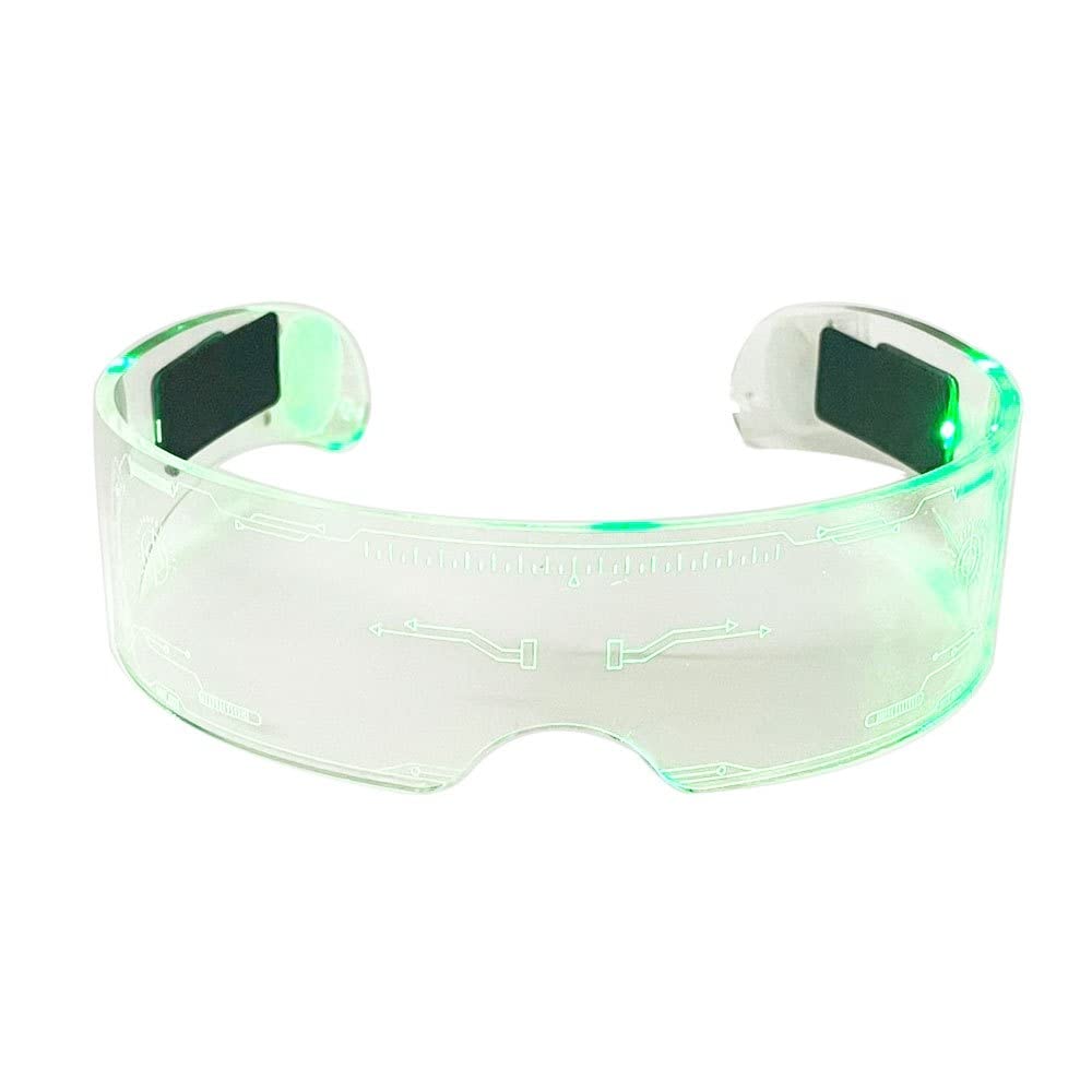 Amazon | サングラス 近未来 LED 線型 クリア SF レディース