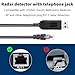 Hodeoo USB to RJ11 Radar Detector Power Cable,DC5V-12V Power Cable Replacement for Escort, Uniden, Radenso XP, Beltronics & Whistler Radar Detectors (13FT Length)