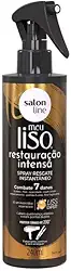 Salon Line, Spray Resgate Instantâneo, Meu Liso, Restauração Intensa, Vegano - Para Cabelos Lisos, 240 ml