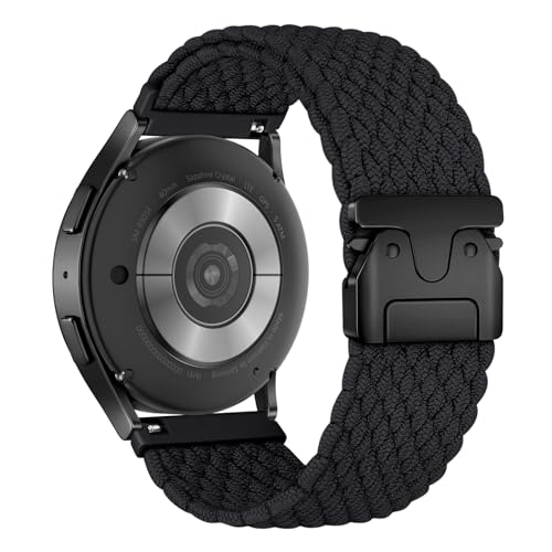 20mm Geflochtenes Armband für Samsung Galaxy Watch 7/6/5/4 40mm/44mm Samsung 6 Classic 47mm/43mm Galaxy 5 Pro 45mm 4 Classic 46mm/42mm 3 41mm Nylon Elastische 20mm Armbänder