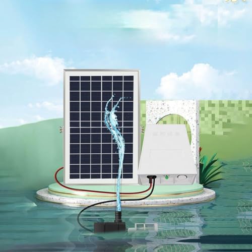 Bomba solar de estanque de 9 V regulable con batería y protección impermeable IP68 2