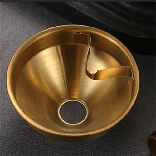 Image of Car Ashtray Stainless Steel Car Ashtray with Lid Car Cigarette Ash Cup Holder Ash Tray for Cars Home Office Outdoors Camping, Ashtrays for Smokers,Home Office Decoration, 3.7 * 3 inches, Gold