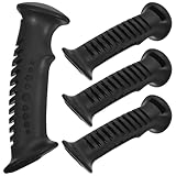 Housoutil Mango para Bastón de Trekking de Plástico Negro Adaptador para Bastones de Senderismo 4 Piezas Compatible Bastones Esquí Accesorios para Camping y Senderismo