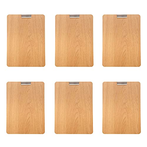 Koala Spain Portamenús Restaurante (6 Unidades), Madera MDF A4, Clip Metálico Cover