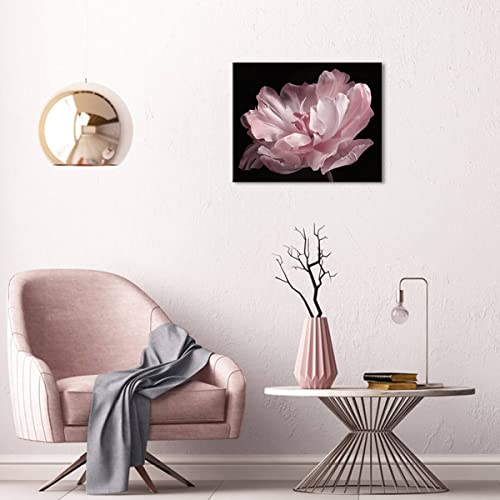 COHLOE Pink Bathroom Decor Wall Art Black And White Decorations Tulip Flower Bedroom Decor Bathroom Pictures Artwork for Home Stretched 16x20inch by COHLOE - Used condition - Image 6