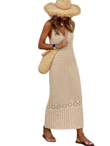 SISKIN Women's Long Crochet Beach Cover Ups...