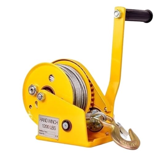 Installazione rimovibile Staffa di sollevamento for unità esterna di climatizzazione + argano manuale, strumento specializzato di sollevamento for 3 HP/5 HP CAIHUA (Size : Only 1200 lb winch 10m)