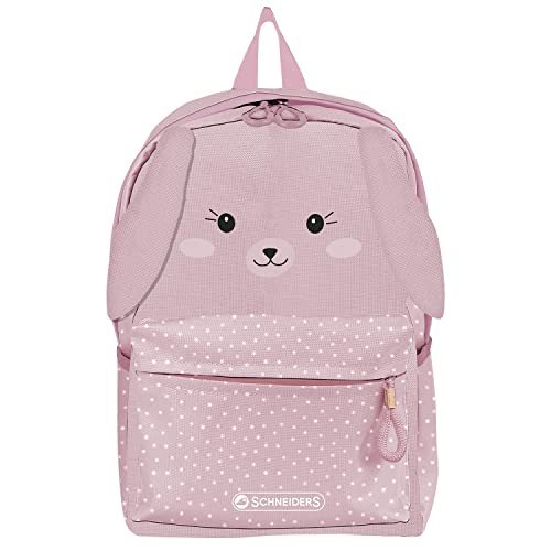 Schneiders 49454-052 - Mochila infantil Mini Bunny, aprox. 18,5 x 27 x 11 cm, mochila para niños con 6 litros de volumen, 2 compartimentos y 2 bolsillos laterales