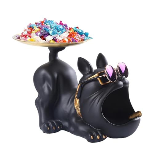 Statue bouledogue de 9 pouces, idée cadeau déco pour salon et table basse - 2