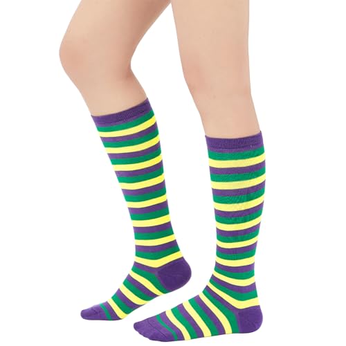 Image of American Trends Women's Knee High Socks, Novelty Holiday Printed Tall Tube Socks, Casual & Party Athletic Sports Stockings