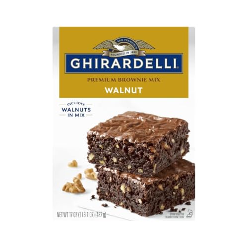 Image of Ghirardelli Brownie & Cookie Mix Variety Pack, 5 Flavors - Walnut (17 oz), Caramel Turtle (18.5 oz), Salted Caramel (16 oz), Dark Chocolate Chip Cookie (16.75 oz) & Double Chocolate (18 oz) (Variety Pack)