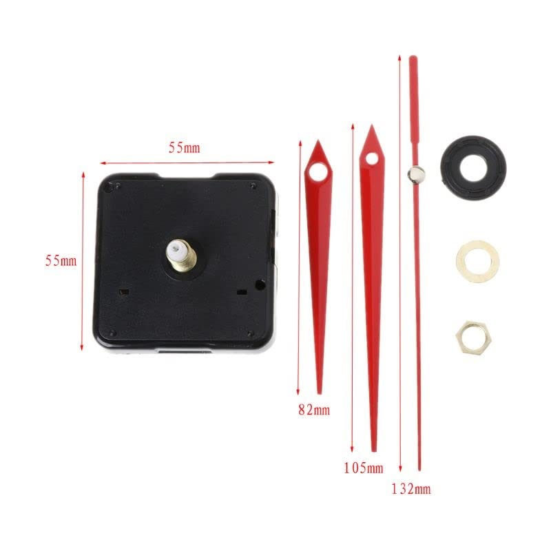 JFDBGU DIY Mécanisme de Mouvement d'horloge de Quartz Handles Outils de réparation de paroi pièces Set Kit Set 54-64