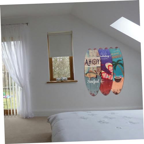 Planche de surf décorative murale à suspendre, idée cadeau originale pour la maison - 8