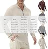 Suéter de Punto Acanalado con Cierre para Hombre, Manga Larga, Cuello con Banda, Ajustado, Casual y Suave, Deportivo 6