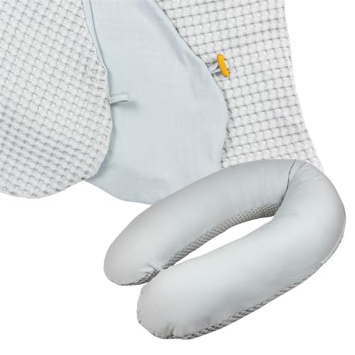 sei Design Funda de cojín de lactancia, algodón, funda para cojín de lactancia, cojín de embarazo, almohada para dormir de lado, XXL, 190 x 30 – 38 cm
