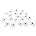 FAZHBARY 20 PCS Scary Plastic Spiders Small Fake Spider Joke Toys for Halloween Prank Props Decorations