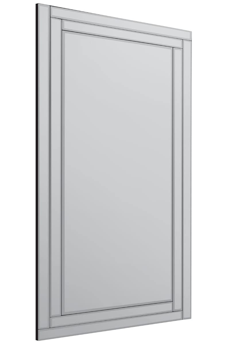 Mirroroutlet Frameless Luxford All Glass Bevelled Large Dress Mirror 174 X 85Cm 5Ft9 X 2Ft9,