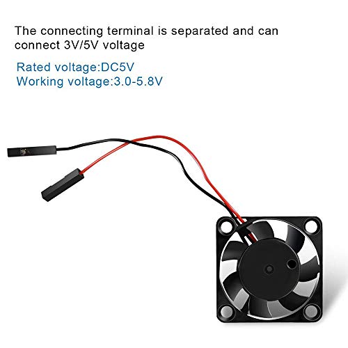 Dorhea 2Pcs 3007 Fan For Raspberry Pi 4 Fan 30X30X7Mm Pi Brushless Cooling Fan Brushless 3.3V 5V Dc Quiet Fan For Raspberry Pi 4, Pi 3 B+, Pi 3 B, Pi 2, Pi B+, Pi Zero/Zero W,Robot Project #TOP3
