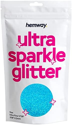 Hemway Premium Ultra Sparkle Glitter Multi Purpose Metallic Flake for Arts Crafts Nails Cosmetics Resin Festival Face Hair - Mother of Pearl Iridescent - Ultrafine (1/128" 0.008" 0.2mm) 100g / 3.5oz