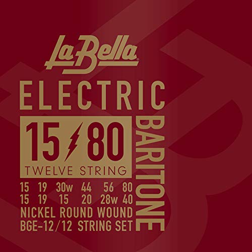 LA BELLA (x) 12GLM^[ BGE-12 12-String Electric Baritone Guitar Strings