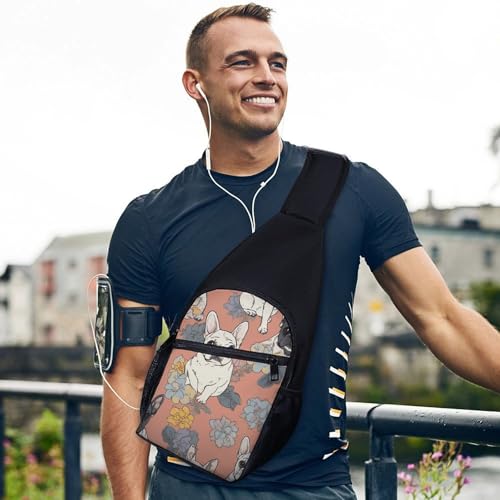 Mochila bandolera ligera con diseño de bulldog francés miniatura 3