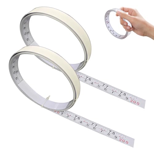 Cinta Métrica Adhesiva 2 Piezas 78.7 pulgadas Blanca miniatura 1