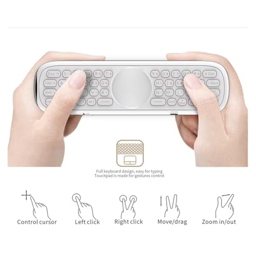 Clavier sans Air Mouse Q40 doté d'un gyroscope réactif et d'un micro pour commande vocale - 4