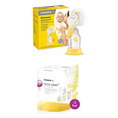 Extractor de leche manual Medela New Harmony con bolsas esterilizantes