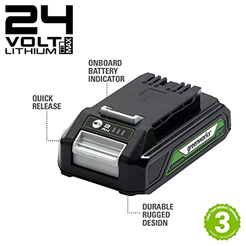 Greenworks accu G24B2 (Li-Ion 24V 2Ah herlaadbare krachtige accu geschikt voor al het gereedschap uit de Greenworks… - Afbeelding 4