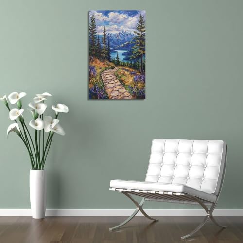 Affiches murales esthétiques Lake-Impasto pour une ambiance de chambre à coucher relaxante - 5
