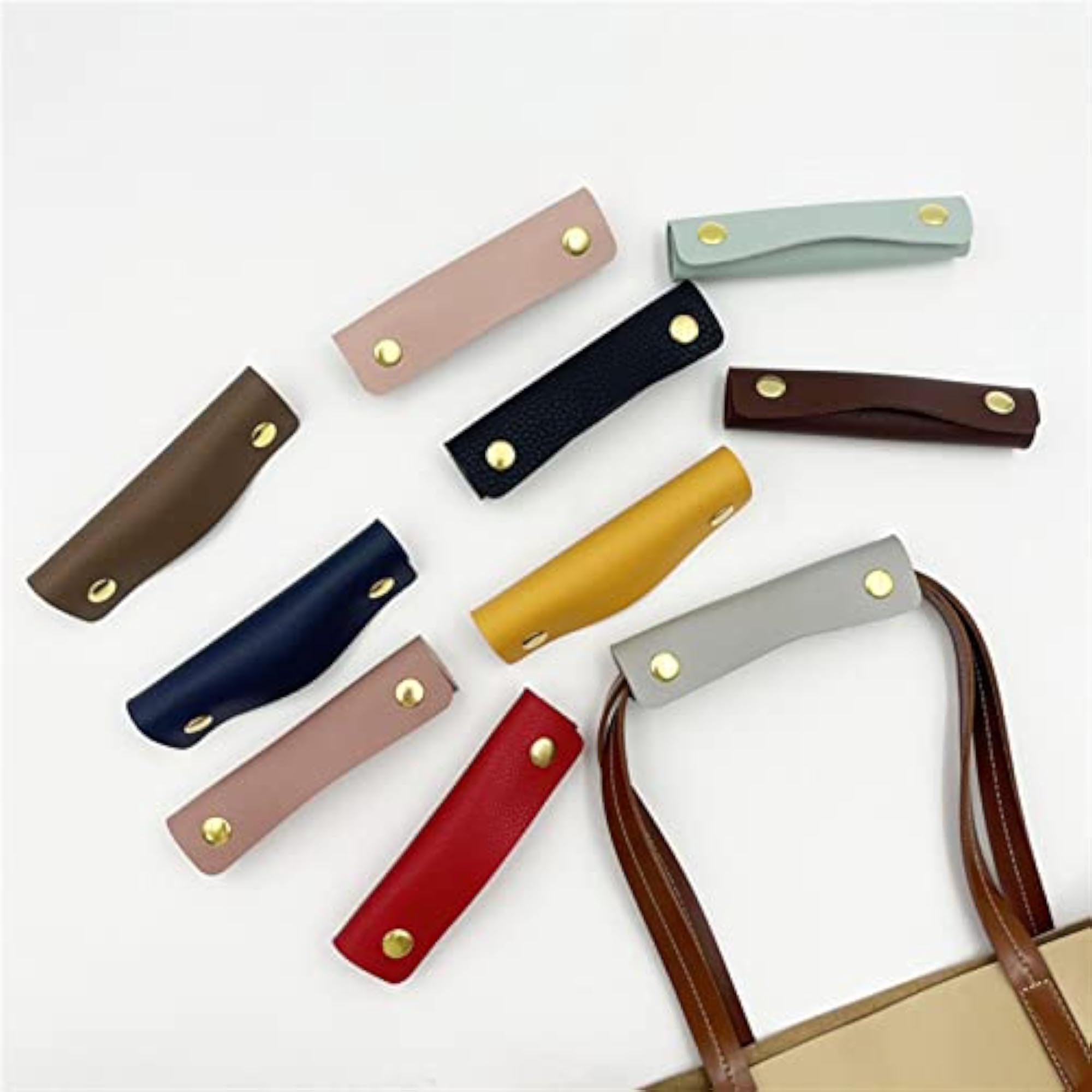 Handbag Grip Sleeve Cover for Wallets, Brown