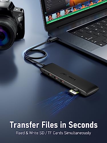 Hub USB-C 12 en 1 Lemorele avec triple affichage haute définition 4K - 6