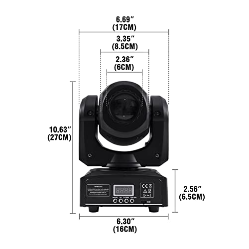 Ygreap 2Pcs 60W Led Moving Head Stage Lights Dmx512 Control Led Strobe Dj Lights #TOP1