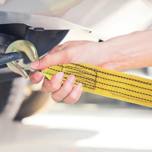 Sangles de remorquage 3m polyester résistant 3 tonnes pour auto et utilitaire