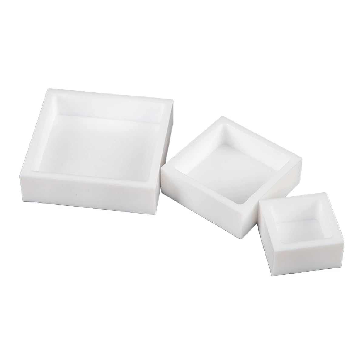 de evaporación cuadrado de PTFE - Placa de Petri de laboratorio de 22 mm de altura for concentración de muestras y aplicaciones de alta temperatura 1 pieza(OW/40mmxIW/30mm)