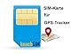 Prepaid SIM-Karte für GPS-Tracker Prepaid SIM Card z.B. Winnes, Paj-GPS