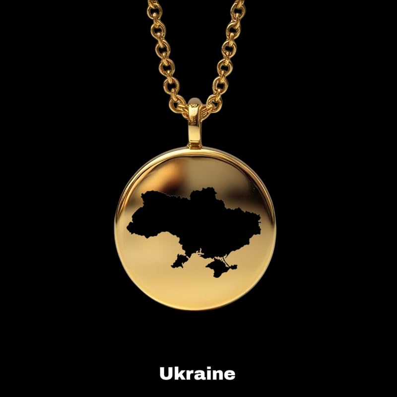 Pendentif carte de l'Ukraine le cadeau idéal avec médaillon gravé - 2