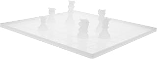 TEHAUX 1 Conjunto De Molde De Silicone Para Xadrez Tridimensional DIY Molde De Resina Para Artesanato Em Resina De Xadrez 3D DIY Molde De Silicone DIY Moldes De Tabuleiro De Xadrez DIY